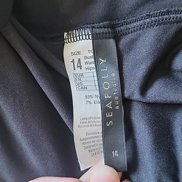 Seafolly Twist One Piece Swimsuit, sz 12/Lrg - Picture 10 of 14